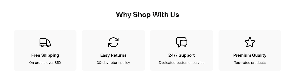 Screenshot de Trust Badges